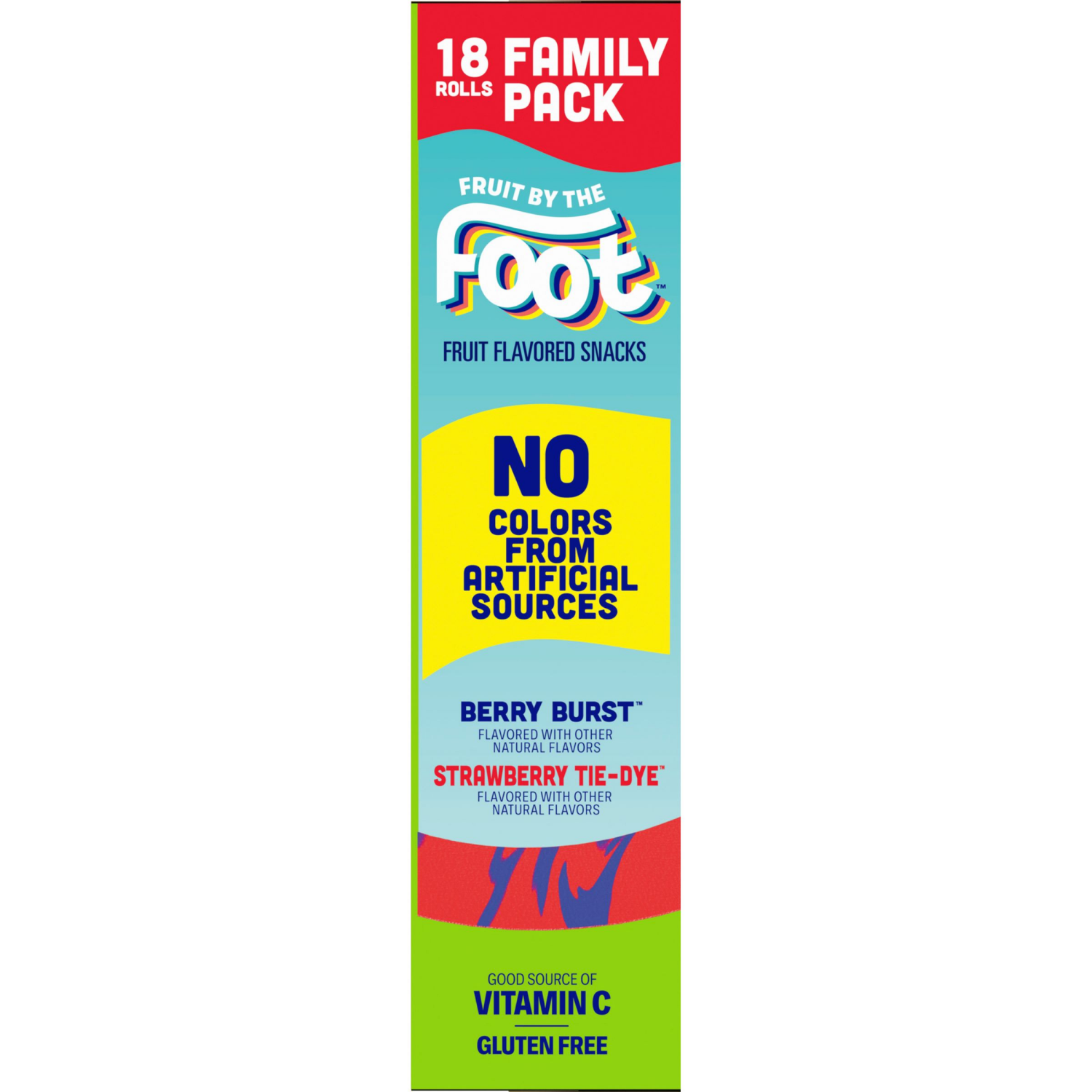 slide 3 of 6, Fruit By The Foot Berry Burst & Strawberry Fruit Flavored Snacks - 18 ct, 15 oz, 30 ct