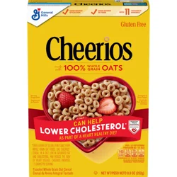 Cheerios Cereal, Limited Edition Happy Heart Shapes, Heart Healthy Cereal with Whole Grain Oats, 8.9 oz