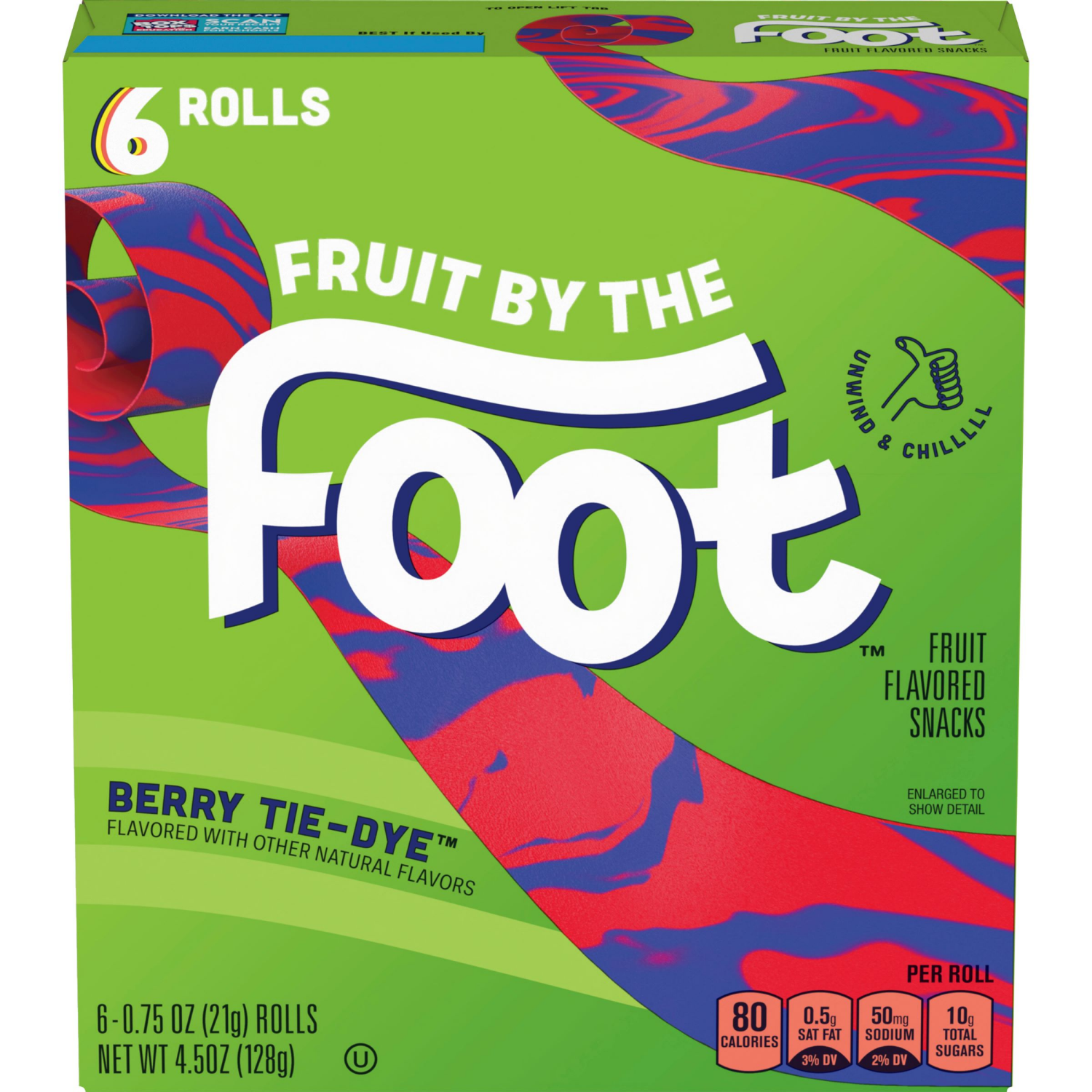 slide 1 of 6, Fruit by the Foot Fruit Flavored Snacks, Berry Tie-Dye, 4.5 oz, 6 ct, 6 ct