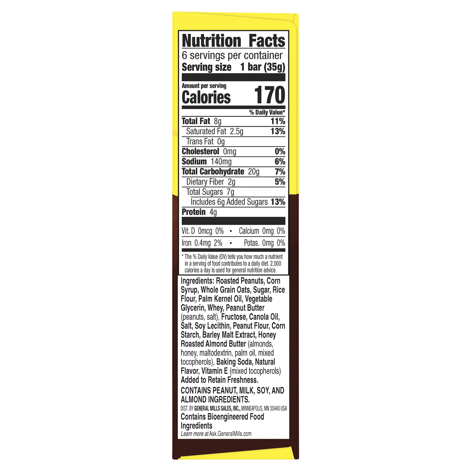 slide 2 of 2, Nature Valley Sweet and Salty Nut Granola Bars, Peanut, 6 Bars, 7.2 oz, 6 ct