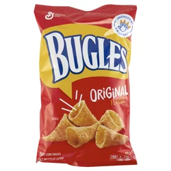 Bugles Original Crispy Corn Snacks, Snack Bag, 7.5 oz