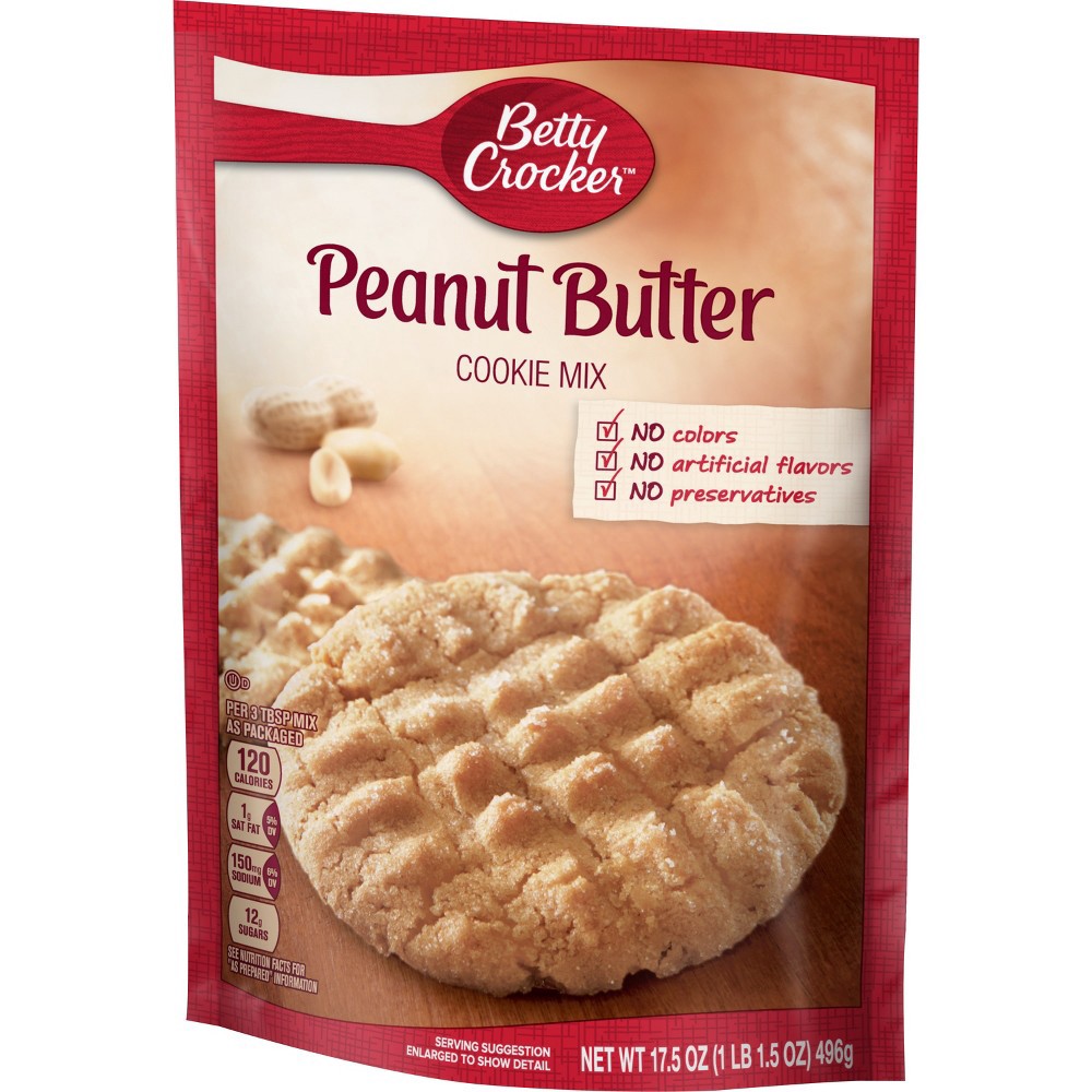 slide 2 of 5, Betty Crocker Peanut Butter Cookie Mix, 17.5 oz, 17.5 oz