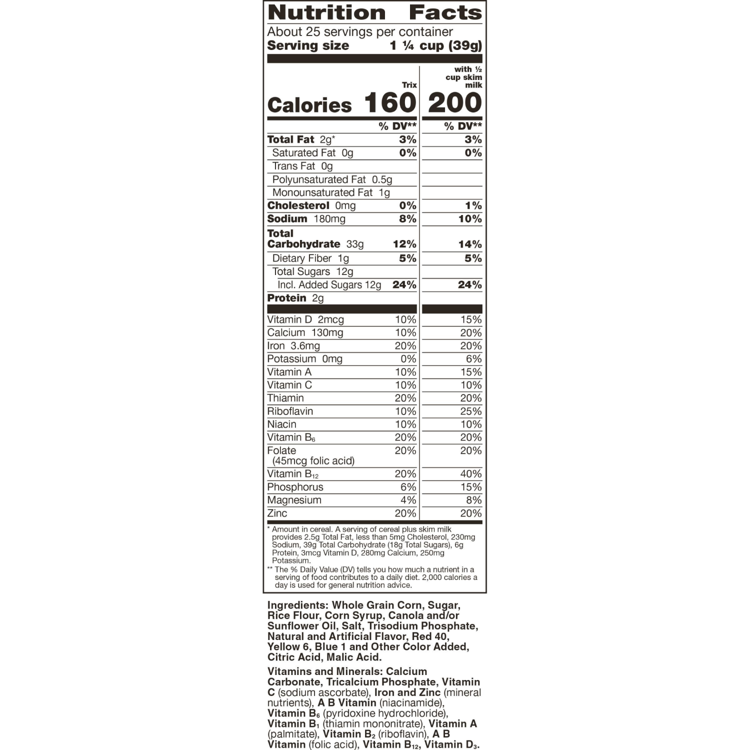 slide 4 of 8, Trix, Cereal, Fruit Flavored Corn Puffs, 35 oz, 35 oz