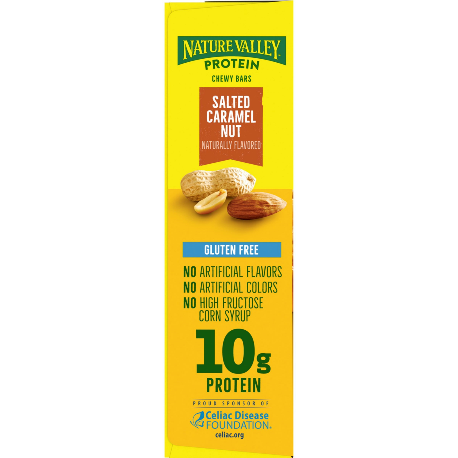 slide 3 of 6, Nature Valley Chewy Protein Granola Bars, Salted Caramel Nut, 5 Bars, 7.1 OZ, 5 ct