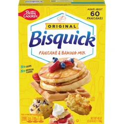 Bisquick Betty Crocker Bisquick Pancake and Baking Mix, Original, Makes About 60 Pancakes, 40 oz