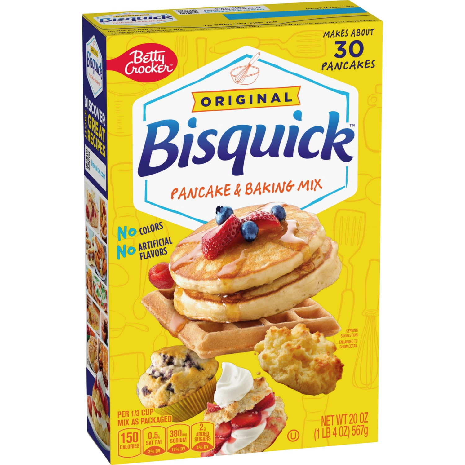 slide 4 of 5, Bisquick Betty Crocker Bisquick Original Pancake & Baking Mix, 20 oz., 20 oz