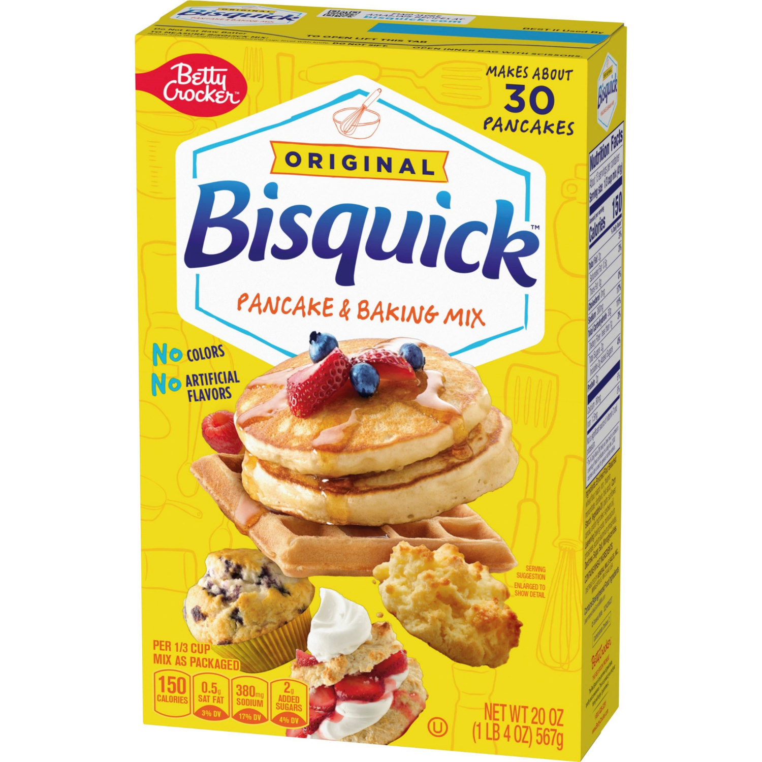 slide 5 of 5, Bisquick Betty Crocker Bisquick Original Pancake & Baking Mix, 20 oz., 20 oz
