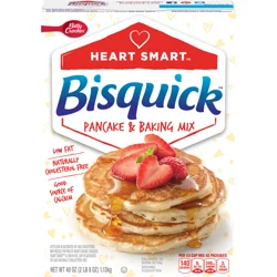 Bisquick Betty Crocker Heart Smart Bisquick Pancake and Baking Mix, Low-fat & Cholesterol-free, 40 oz.