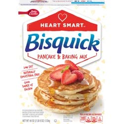 Bisquick Betty Crocker Heart Smart Bisquick Pancake and Baking Mix, Low-fat & Cholesterol-free, 40 oz.