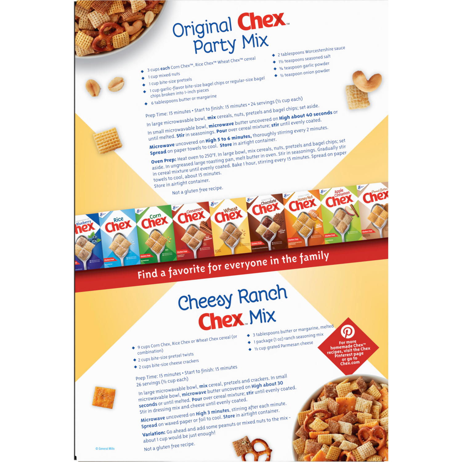 slide 2 of 8, Wheat Chex Breakfast Cereal, Homemade Chex Mix Ingredient, Family Size, 19 oz, 19 oz