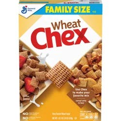 Wheat Chex Breakfast Cereal, Homemade Chex Mix Ingredient, Family Size, 19 oz