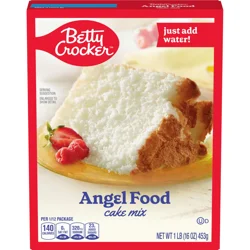 Betty Crocker Angel Food Cake Mix, Just Add Water, 16 oz