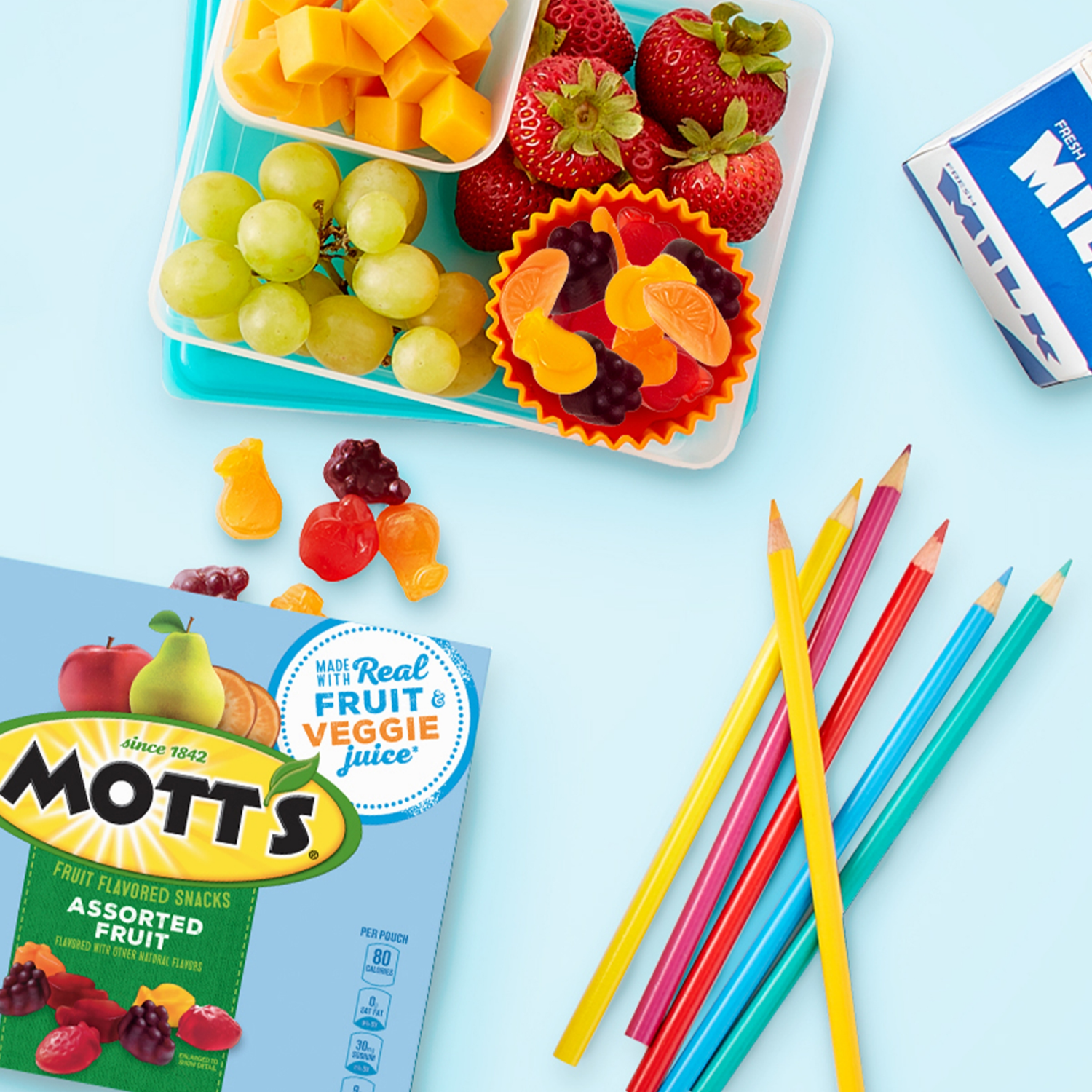 slide 2 of 8, Mott's Fruit Flavored Snacks, Assorted Fruit, Gluten Free Snack, 10 Ct, 8 oz, 10 ct