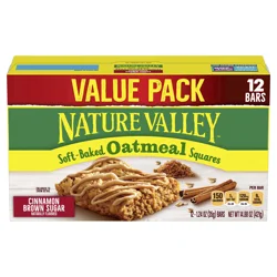 Nature Valley Soft Baked Oatmeal Squares, Cinnamon Brown Sugar, 12 Bars, 14.88 oz