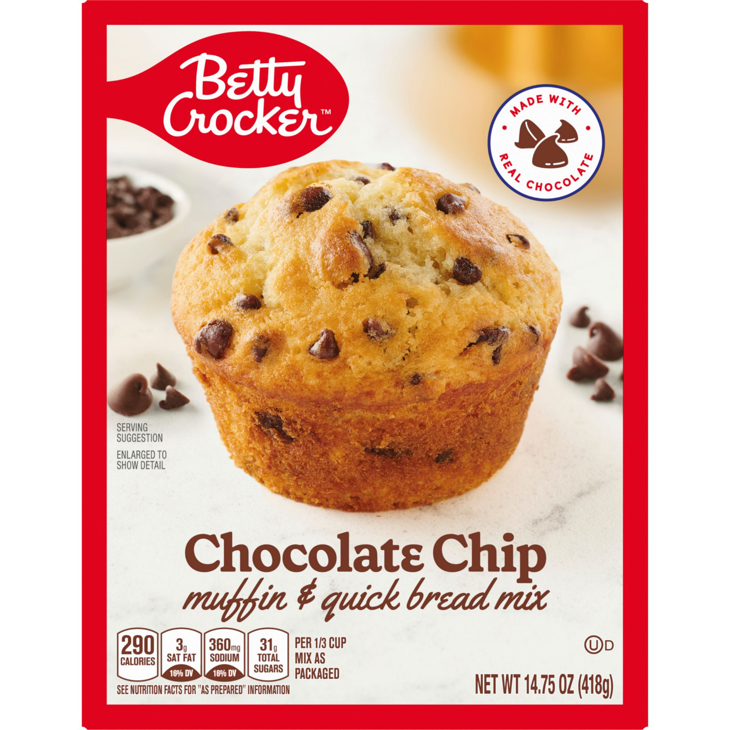 slide 1 of 4, Betty Crocker Chocolate Chip Muffin and Quick Bread Mix, 14.75 oz, 14.75 oz