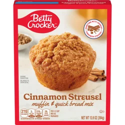 Betty Crocker Cinnamon Streusel Muffin and Quick Bread Mix, 13.9 oz