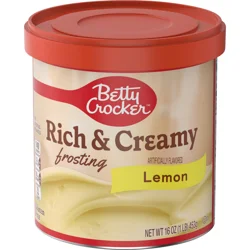 Betty Crocker Rich and Creamy Lemon Frosting, Gluten Free, 16 oz
