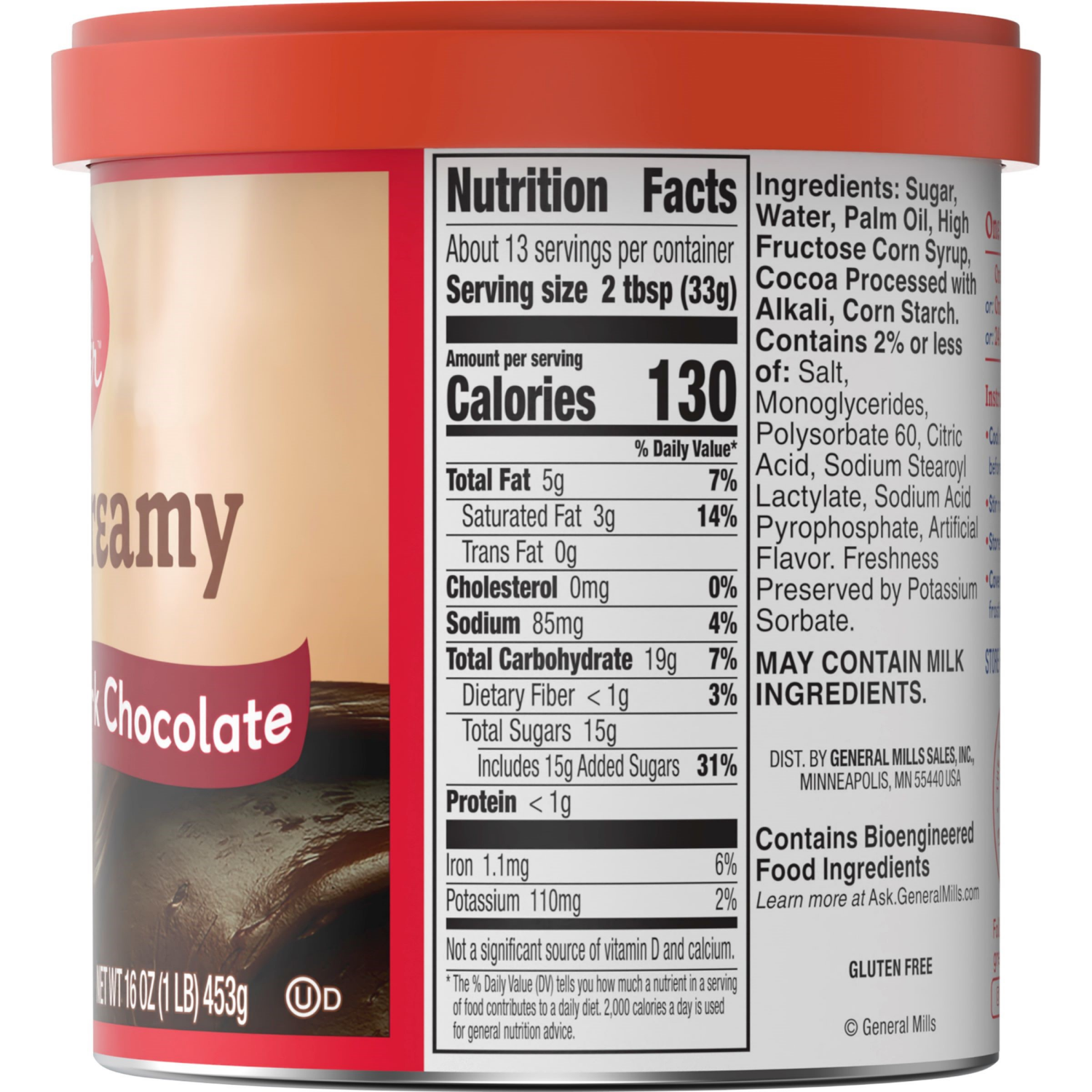 slide 3 of 3, Betty Crocker Rich & Creamy Gluten Free Dark Chocolate Frosting, 16 oz., 16 oz