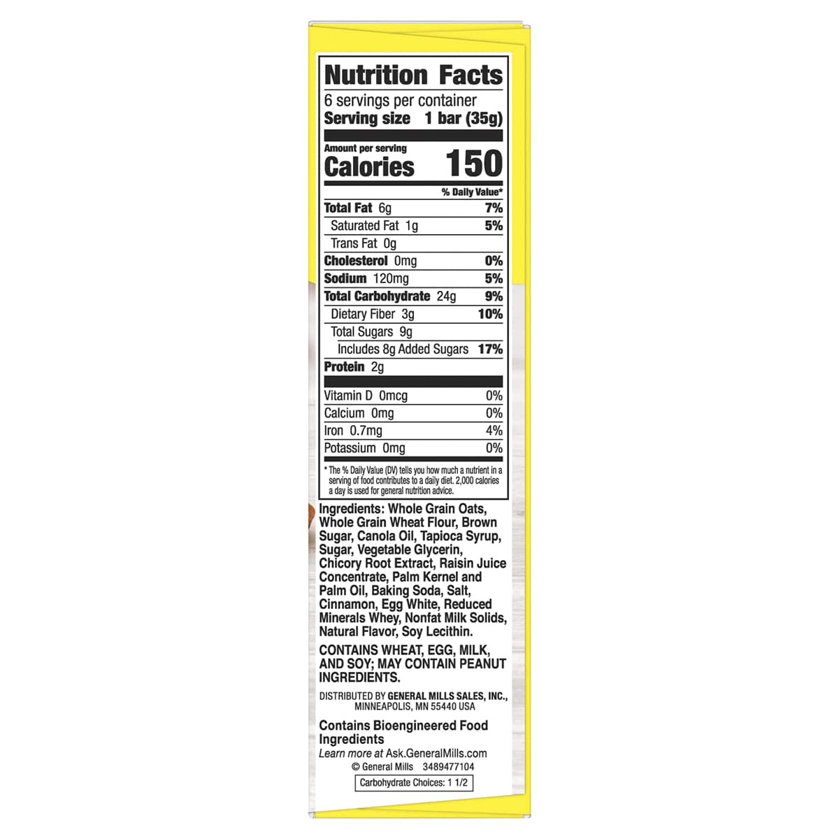 slide 2 of 2, Nature Valley Soft-Baked Oatmeal Squares, Cinnamon Brown Sugar, 6 ct, 7.44 OZ, 6 ct; 1.24 oz