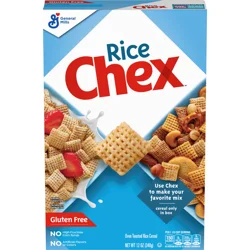 Rice Chex Gluten Free Breakfast Cereal, Homemade Chex Mix Ingredient, 12 oz