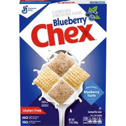 Chex Blueberry Chex Cereal, Gluten Free Breakfast Cereal, Made with Whole Grain, 12 oz