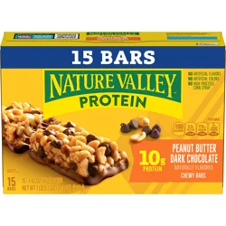 Nature Valley Protein Peanut Butter Dark Chocolate Mega Pack Bars - 15 ct