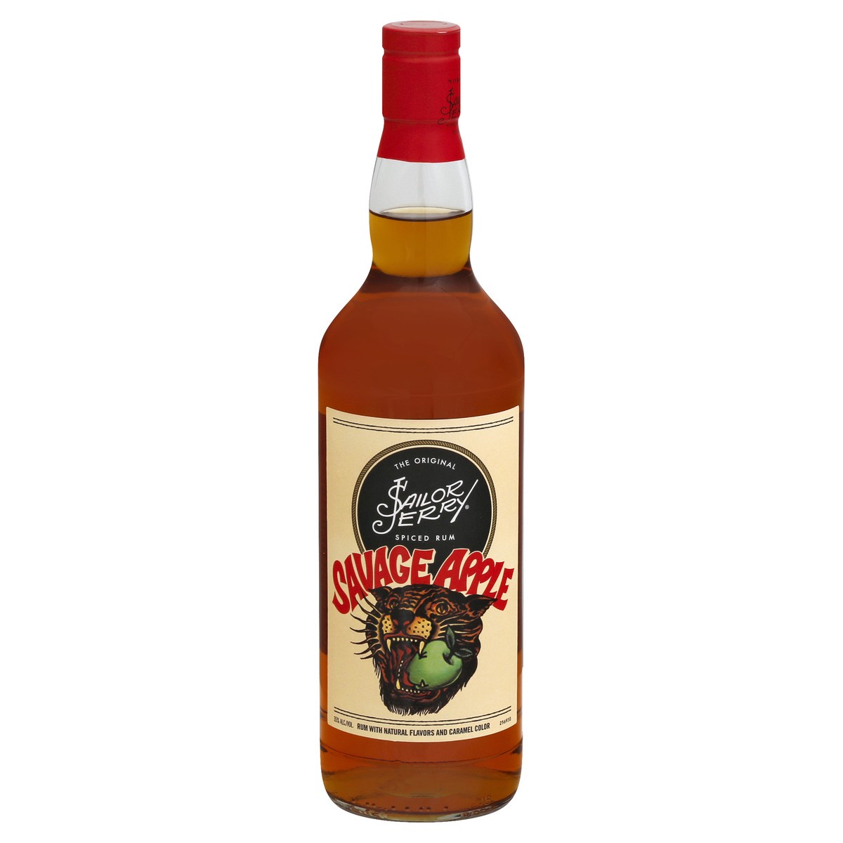 slide 4 of 8, Sailor Jerry Spiced Rum Savage Apple, 750 ml