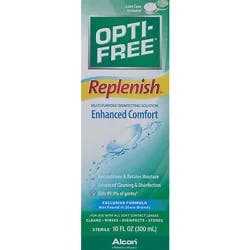 Opti Free Replenish Disinfecting Solution Multi-Purpose Enhanced Comfort - 10 Fl. Oz.