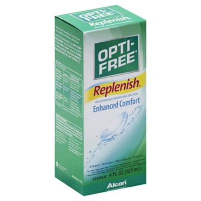 slide 1 of 7, Opti Free Replenish Disinfecting Solution Multi-Purpose Sterile - 4 Fl. Oz., 4 fl oz