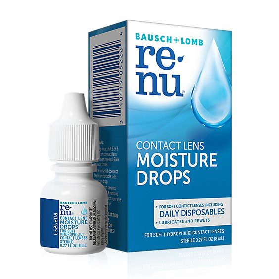 slide 1 of 1, Renu Multipluslubricating & Rewetting Drops - .27 Fl. Oz., 0.27 fl oz