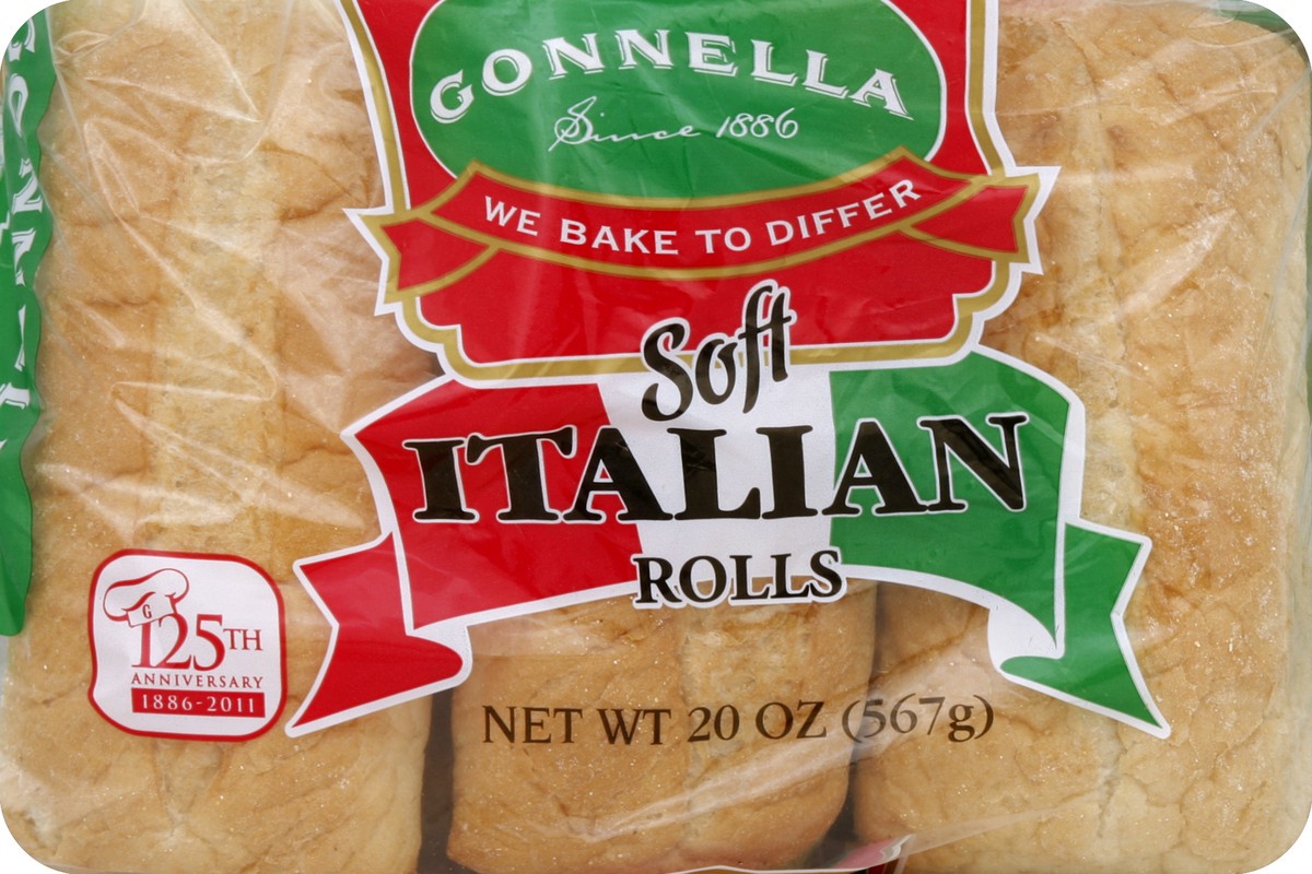 slide 4 of 5, Gonnella Soft Italian Rolls, 20 oz
