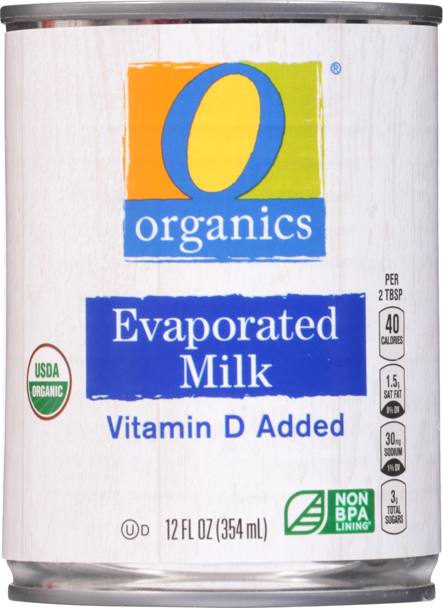 slide 6 of 9, O Orgnc Milk Evaporated, 