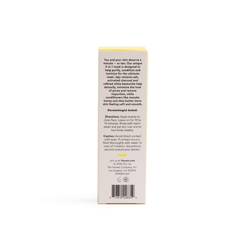 slide 3 of 3, Honest Beauty Beyond Mud Detox Mask, 3 fl oz