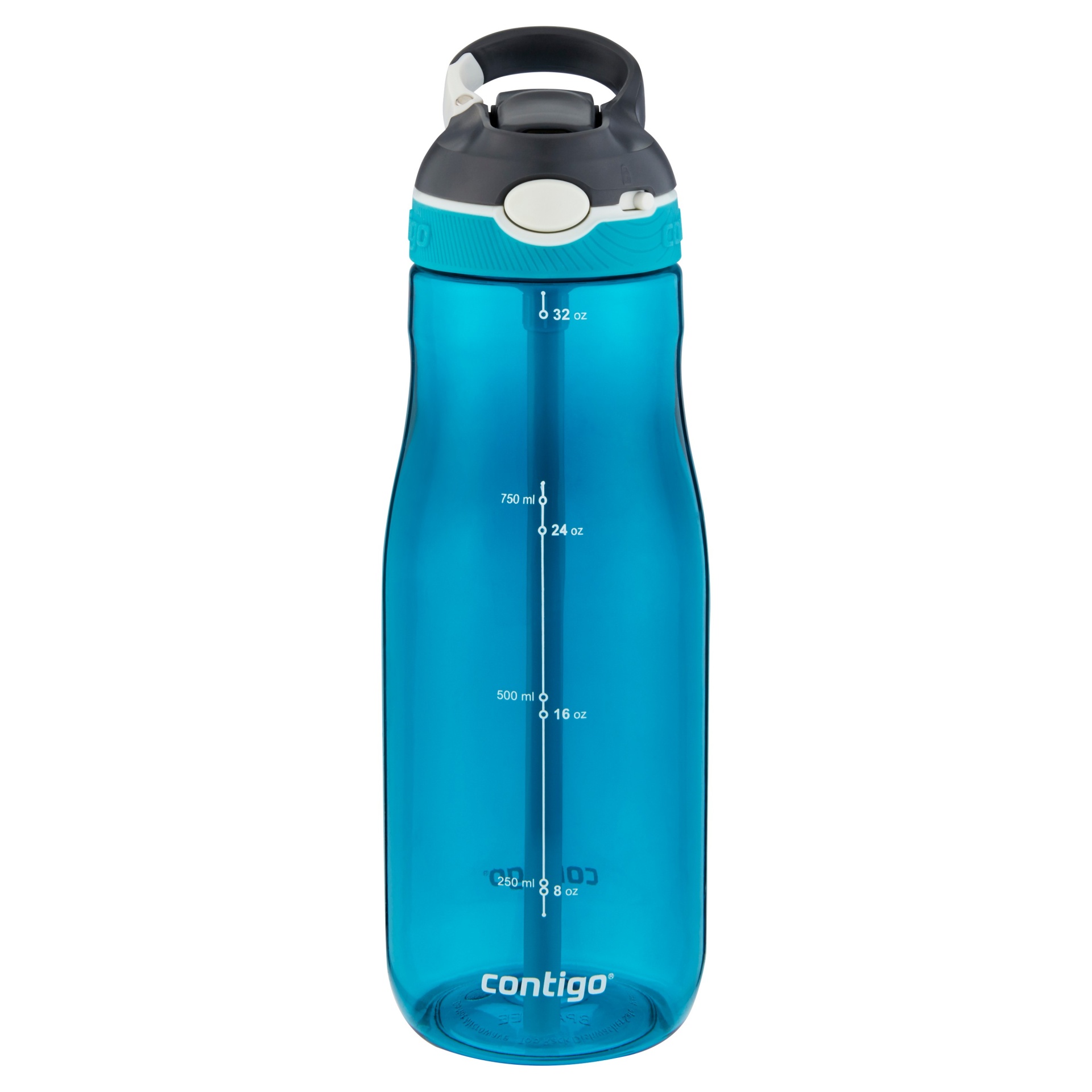 slide 1 of 6, Contigo Autospout Straw Ashland Hydration Bottle Scuba Blue, 32 oz