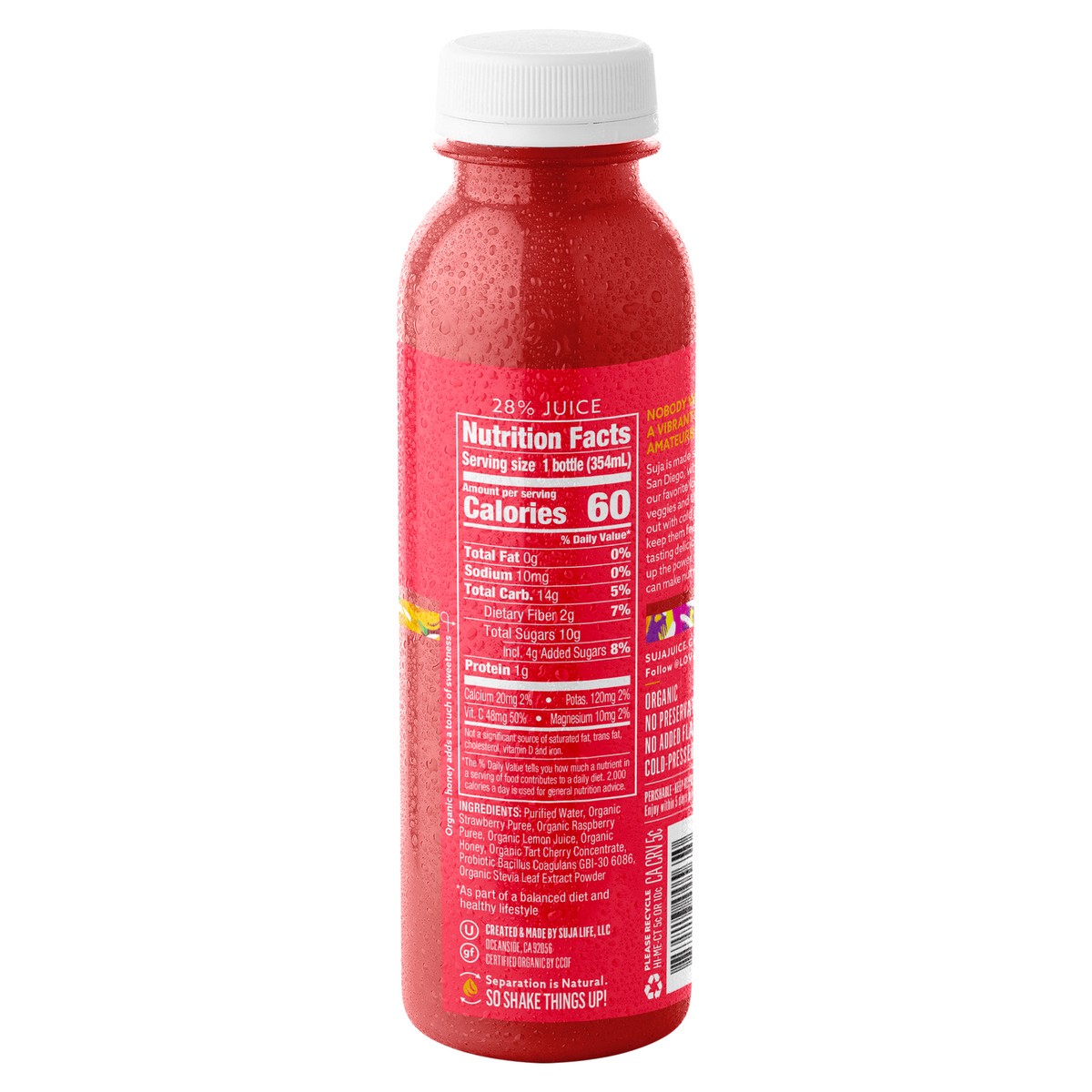 slide 3 of 9, Suja Vibrant Organic Probiotic Fruit Juice - 12 fl oz, 12 oz