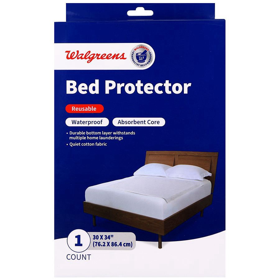 slide 1 of 5, Walgreens Waterproof Bed Protector, 30 in x 40 in