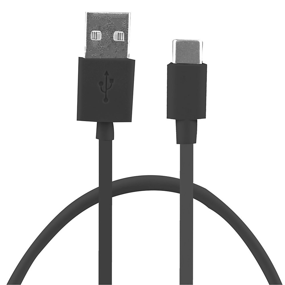 slide 1 of 1, Vivitar Od3003 Usb-A To Usb-C Cable, 3', Black, 1 ct