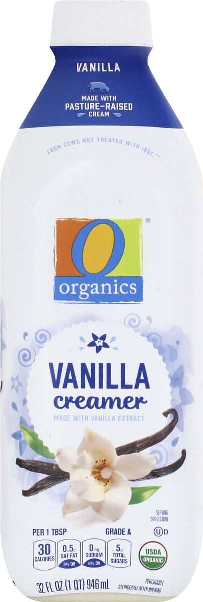 slide 6 of 9, O Orgnc Creamer Vanilla, 32 fl oz