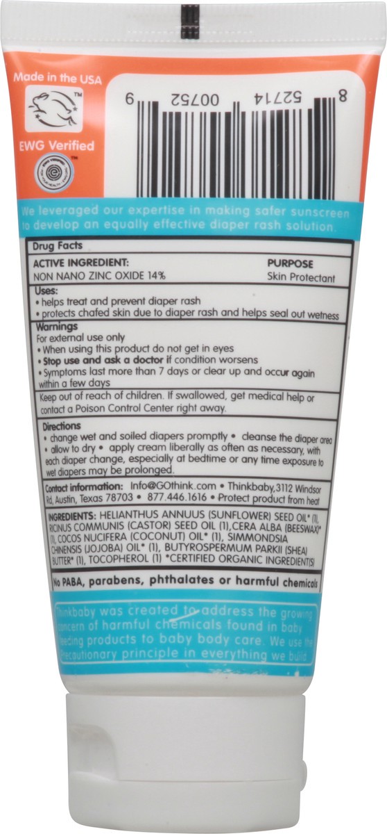 slide 5 of 9, Thinkbaby Diaper Rash Ointment 3 fl oz, 3 oz