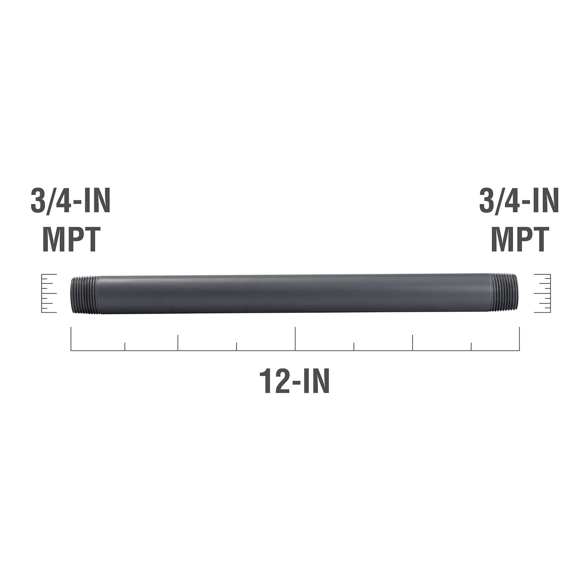 slide 4 of 5, B&K 1/2-in x 4-in Schedule 80 PVC Nipple, 1 ct