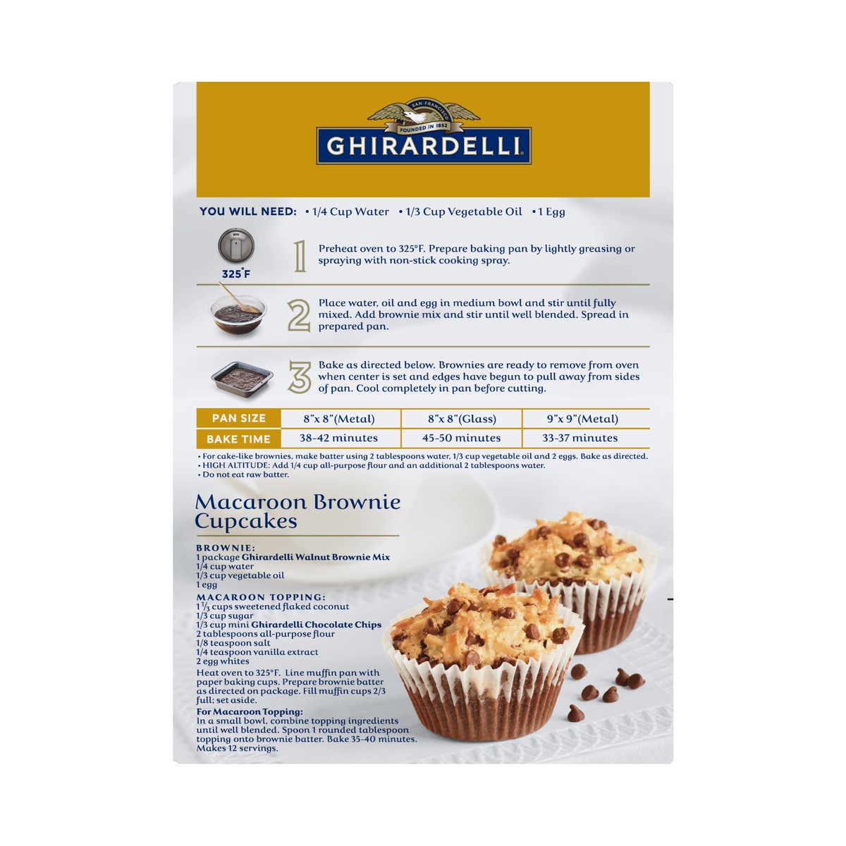 slide 8 of 9, Ghirardelli Brownie Mix, 17 oz