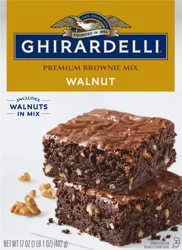 Ghirardelli Brownie Mix, Premium, Walnut