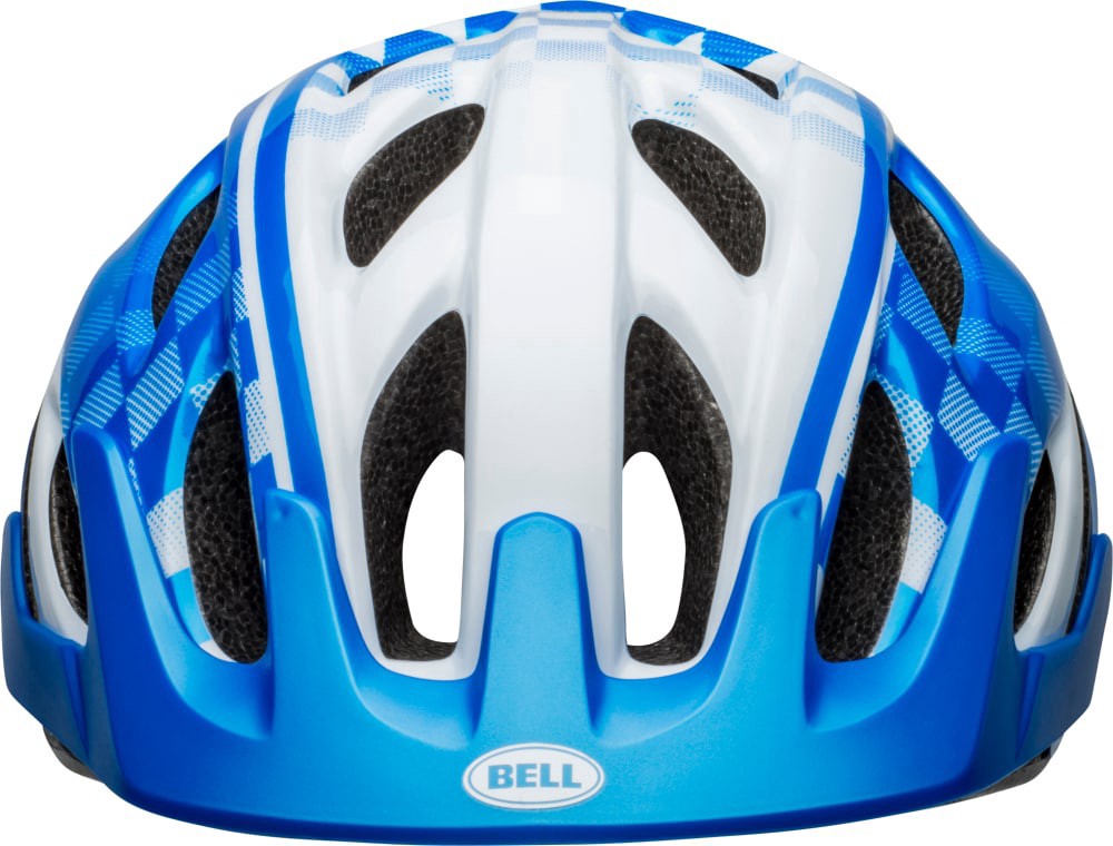 slide 2 of 2, Bell Child Bicycle Helmet - Cadence Blue/White Checkers, 1 ct