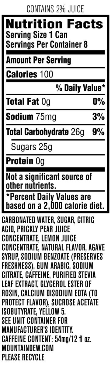 slide 5 of 5, Mountain Dew Soda - 96 oz, 96 oz