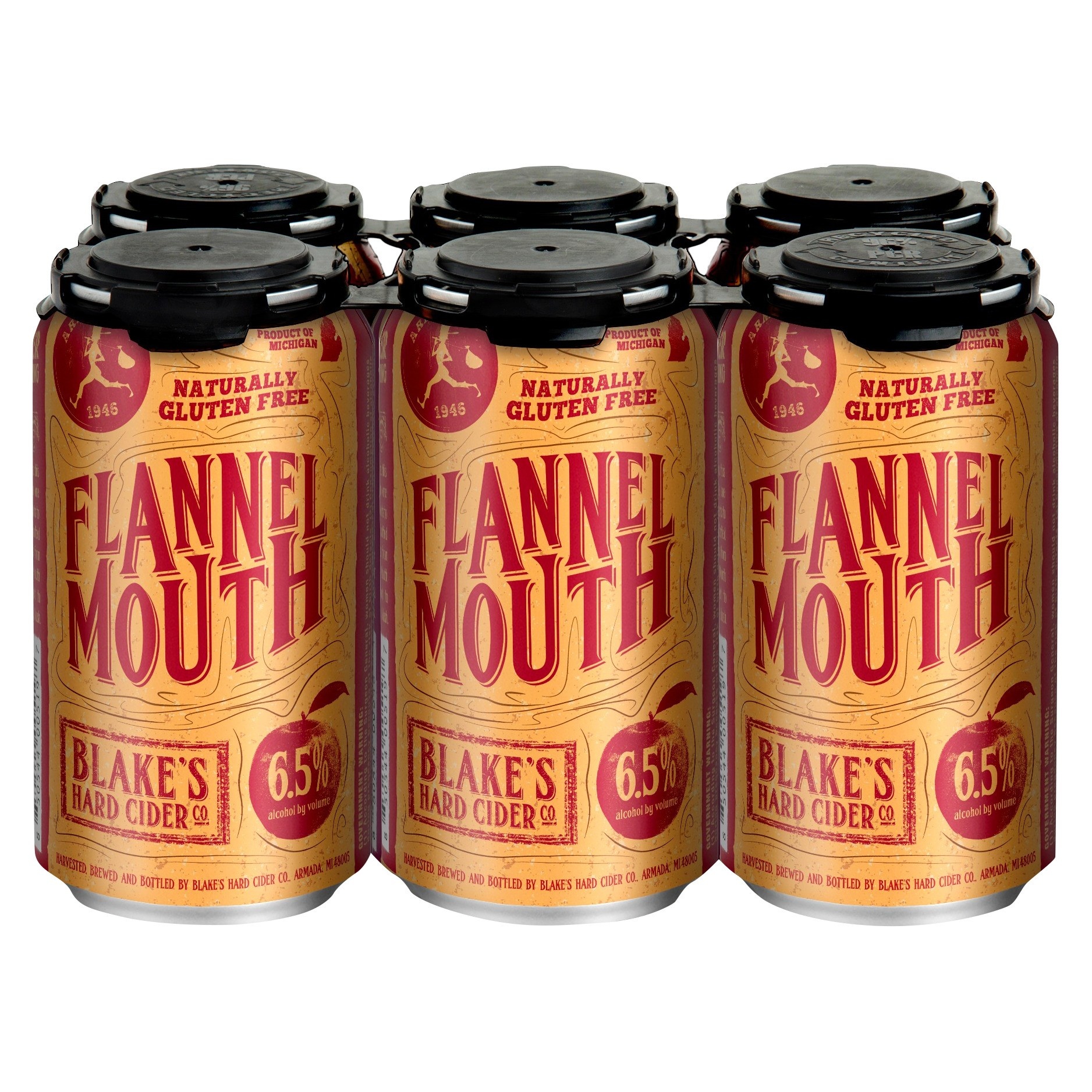 Blake's Hard Cider Co Blake's Flannel Mouth Hard Cider 6 ct, 12 fl oz