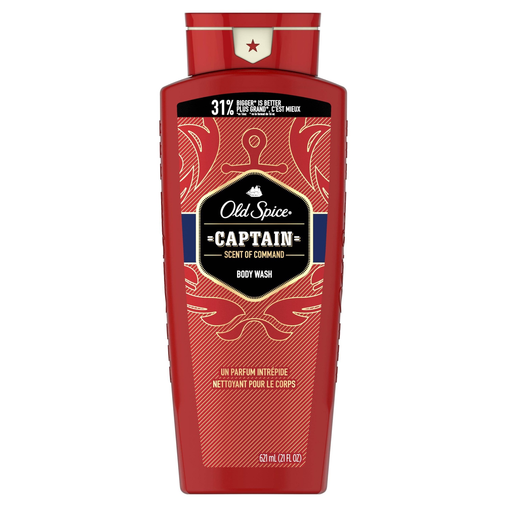 slide 1 of 3, Old Spice Red Collection Captain Body Wash - 21 fl oz, 21 fl oz