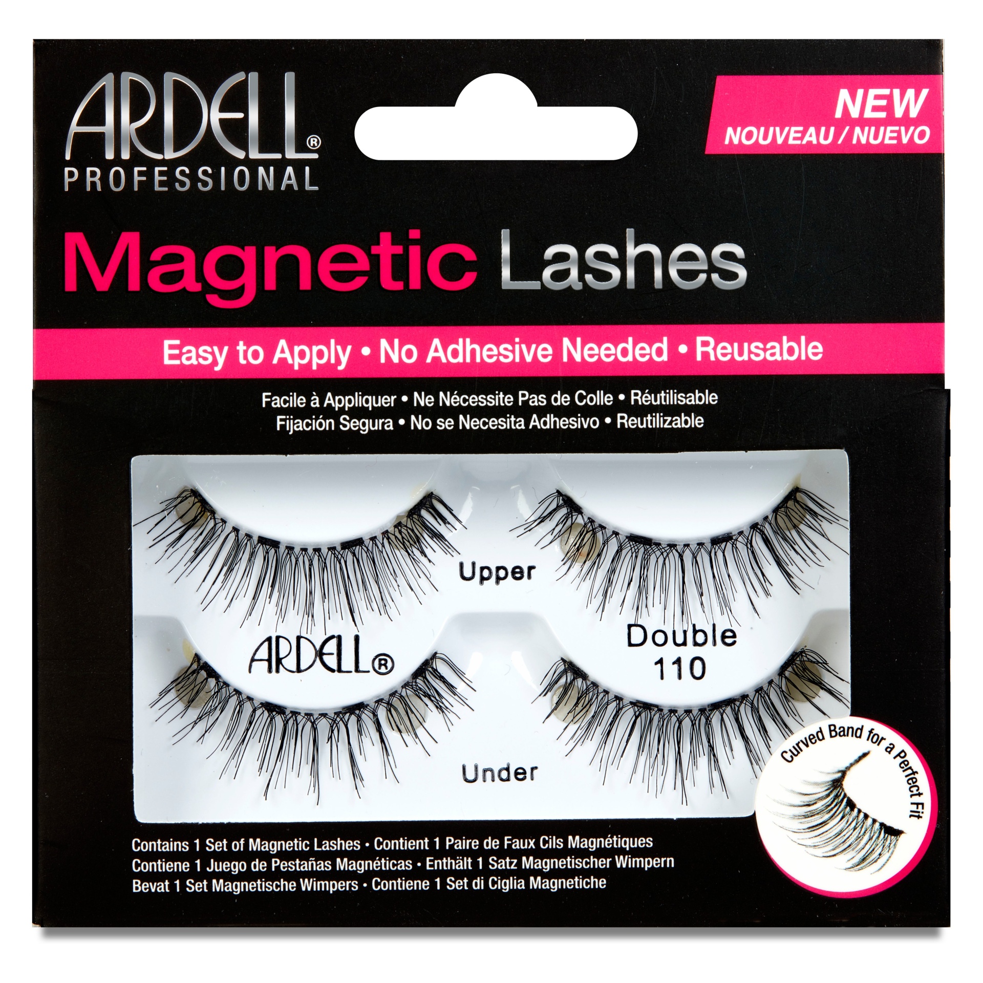 slide 1 of 5, Ardell Double 110 Magnetic Eyelashes Black - 2 Pairs, 1 ct