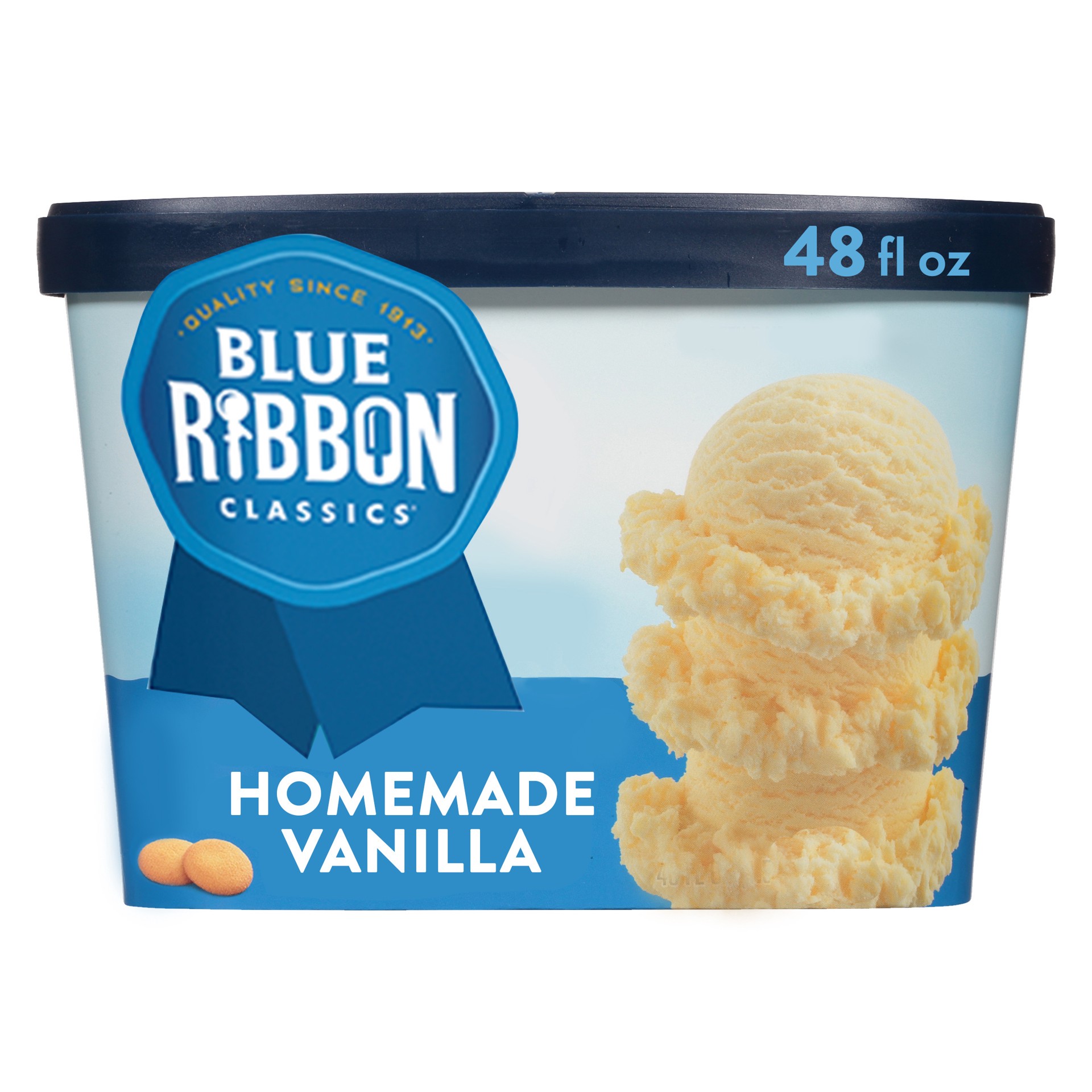 slide 1 of 1, Blue Ribbon Classics Homemade Vanilla Frozen Dessert, 48 fl oz, 48 oz