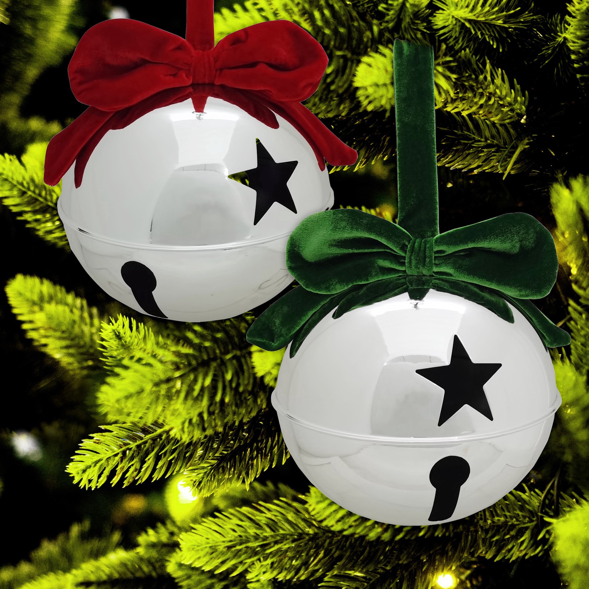 slide 4 of 4, Metal Bell With Bow By Ashland, LG