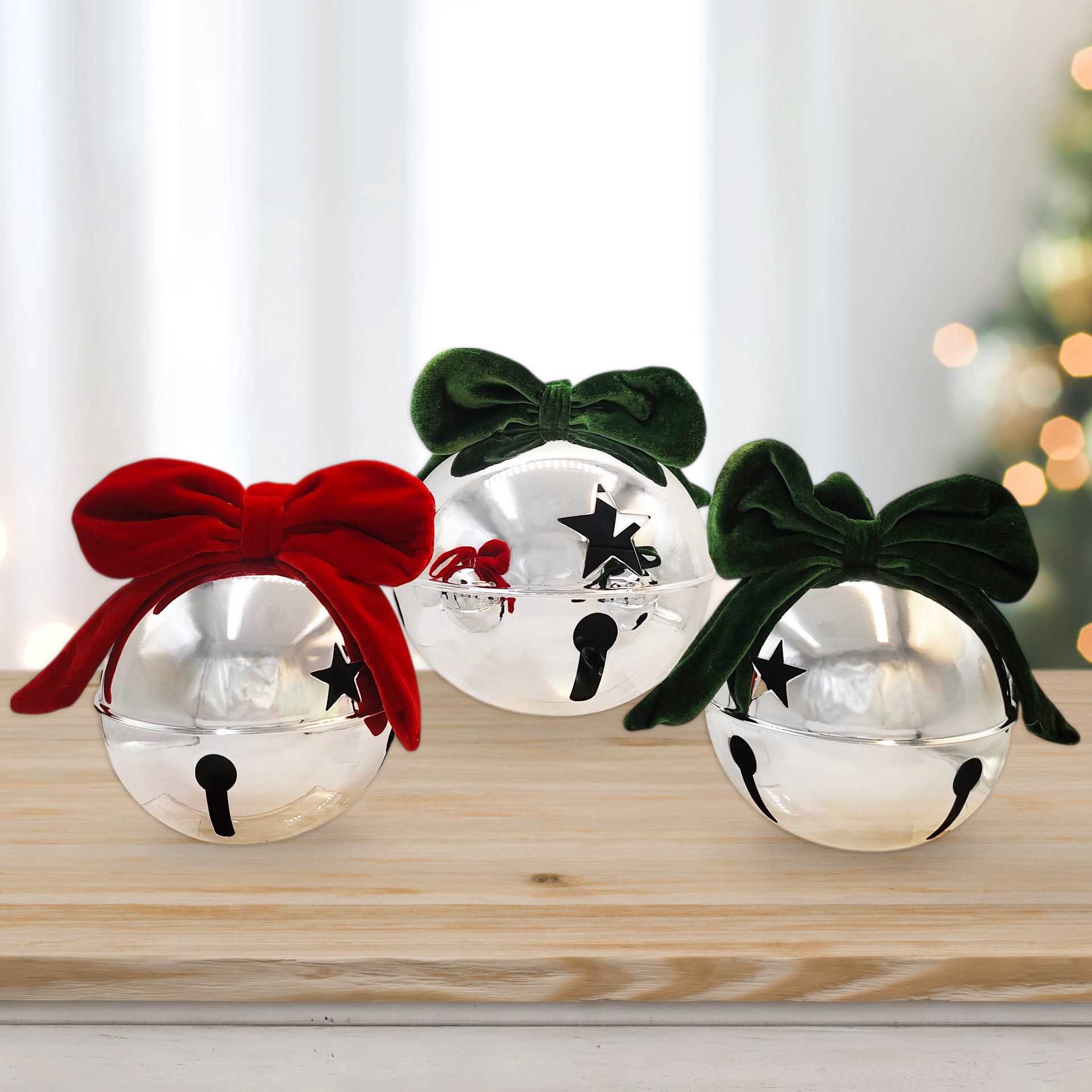 slide 2 of 4, Metal Bell With Bow By Ashland, LG